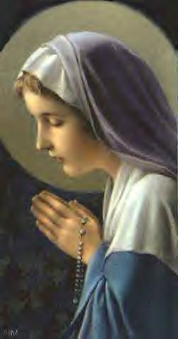 Mother Mary praying